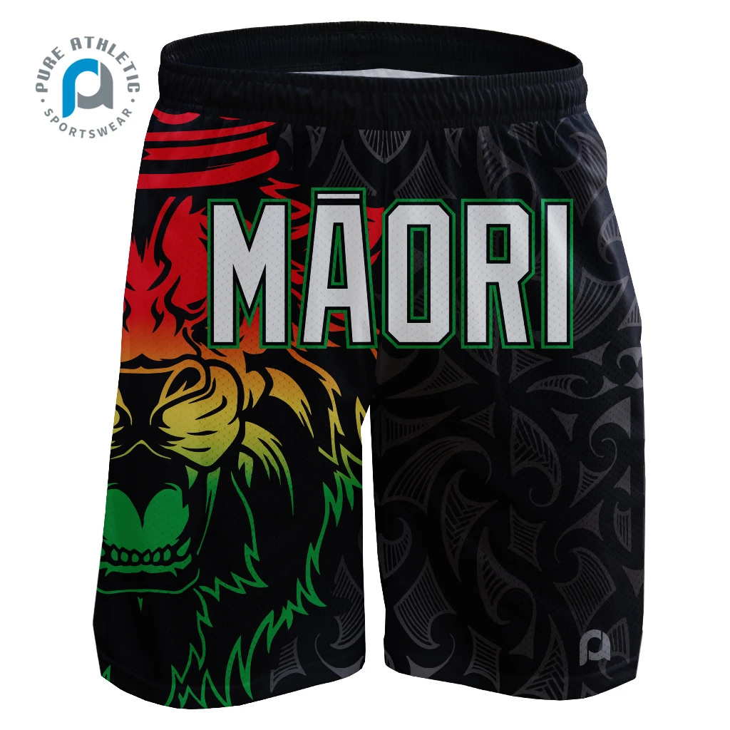 PURE reggae rasta one love MARIO tattoo custom polynesia sublimation cotton blank mesh basketball wear basketball shorts
