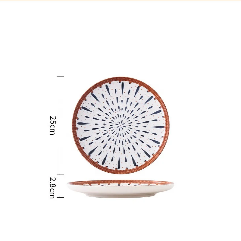 Restaurant White Melamine Oval Kitchen Steak Pasta Plate Melamine Dinnerware