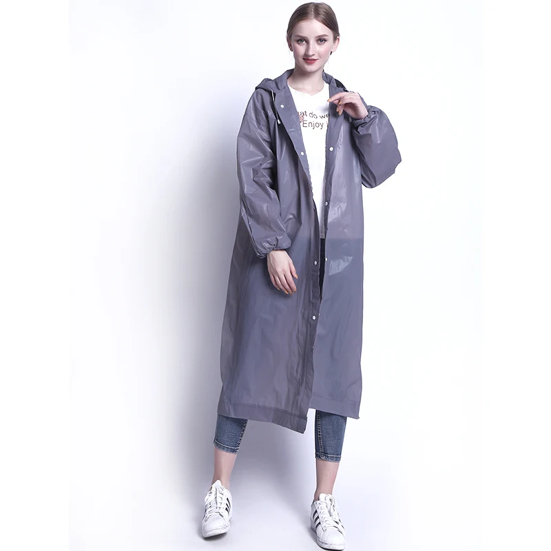 EVA Lightweight Unisex Raincoat for Adult Waterproof Windproof Raincoat