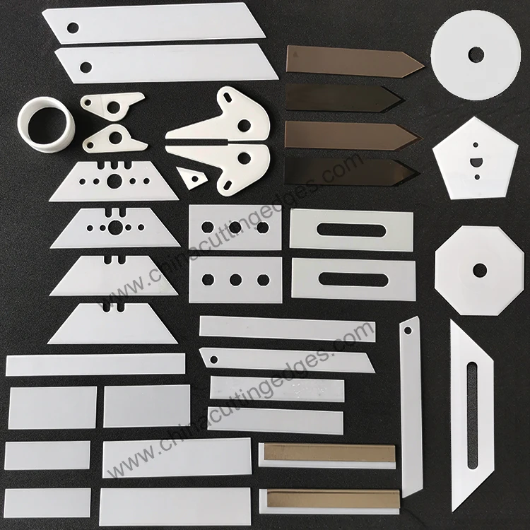 Ceramic pentagon cutting blade