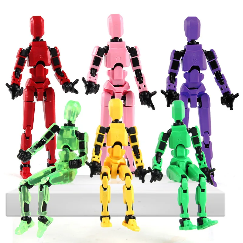 T827 Hot selling 3D printing robot model multi joint movable assembly doll animal human deformation toy