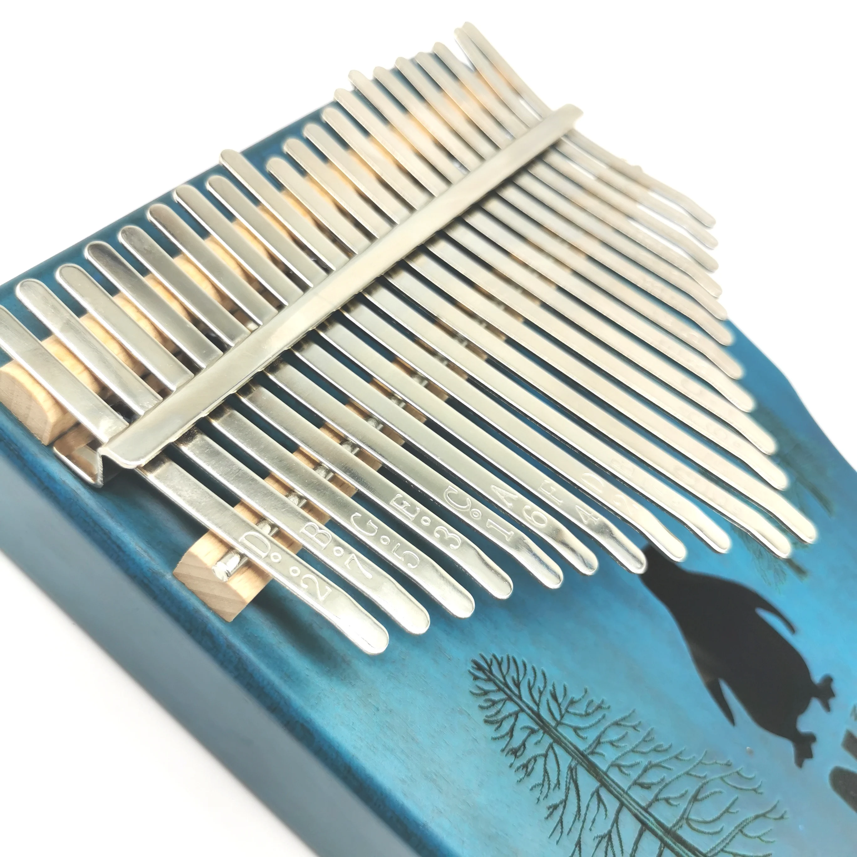 High Quality Wholesale Custom Cheap 21 Keys Wooden Mahogany Kalimba