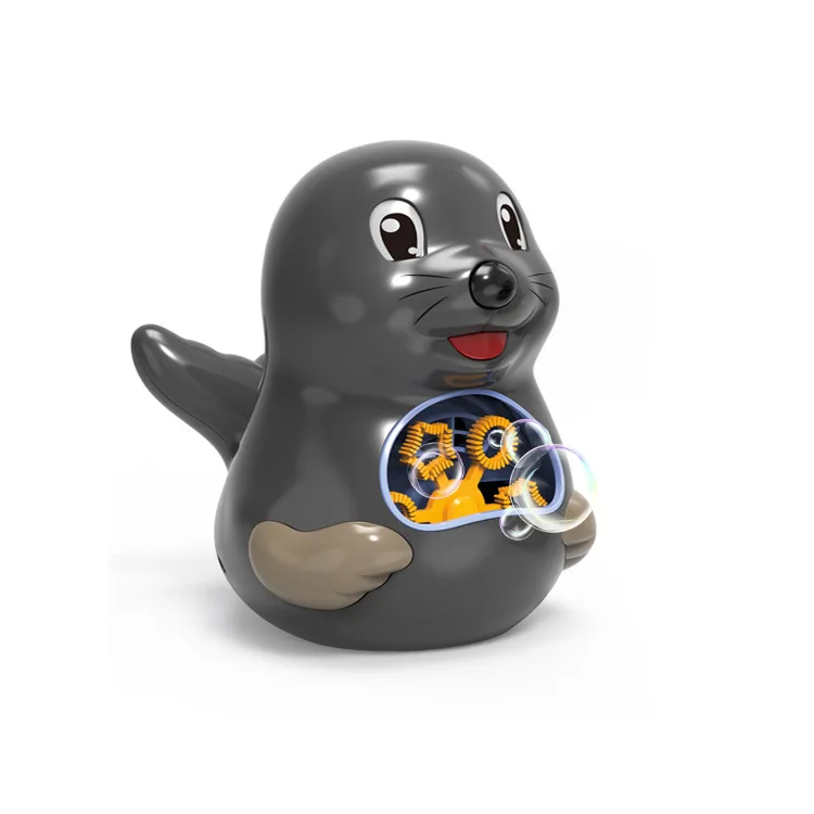 Syh111 Sea Lion Bubble Machine Light Music Animal Bubble Blower Summer Outdoor Toys Children Party Soap Water Stick Bubble Toy