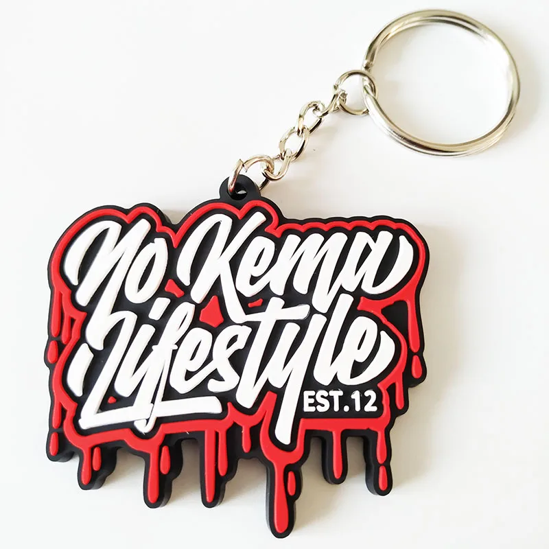 PVC Key Chain Manufacturer Wholesale Cheap Custom 2D 3D Silicon Rubber Soft PVC Keychain