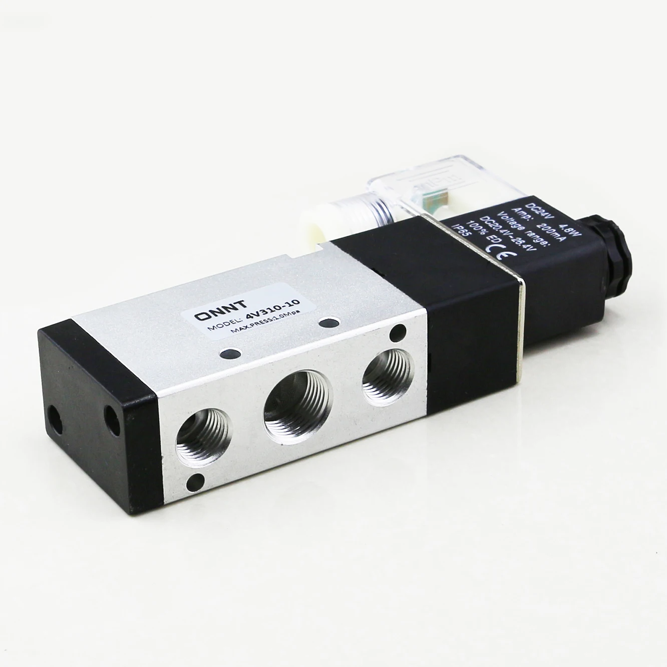 G3/8 5 Port 2 Position 24V 12V DC AC 110V 220V 4V310-10 Electromagnetic Solenoid Valve Aluminium