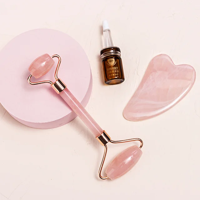 Высококачественный нефритовый ролик для ухода за кожей, массажный бесшумный натуральный нефритовый ролик для лица guasha