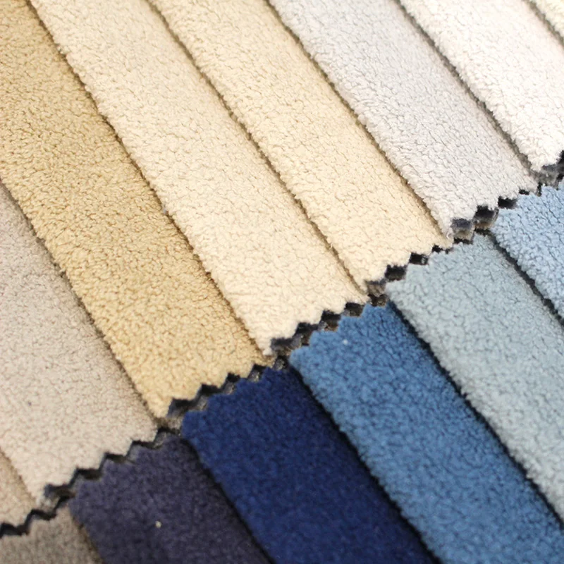 2024 New Arrival Home Textile Boucle Fabric Shearing Wool Velvet Furniture Cushion Upholstery Fabrics