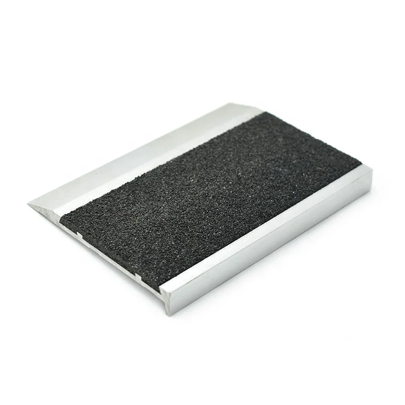 Airport Hotel Heavy Duty Traffic Stairs Nonslip Carborundum Anti Slip Aluminum alloy stair non-slip strip
