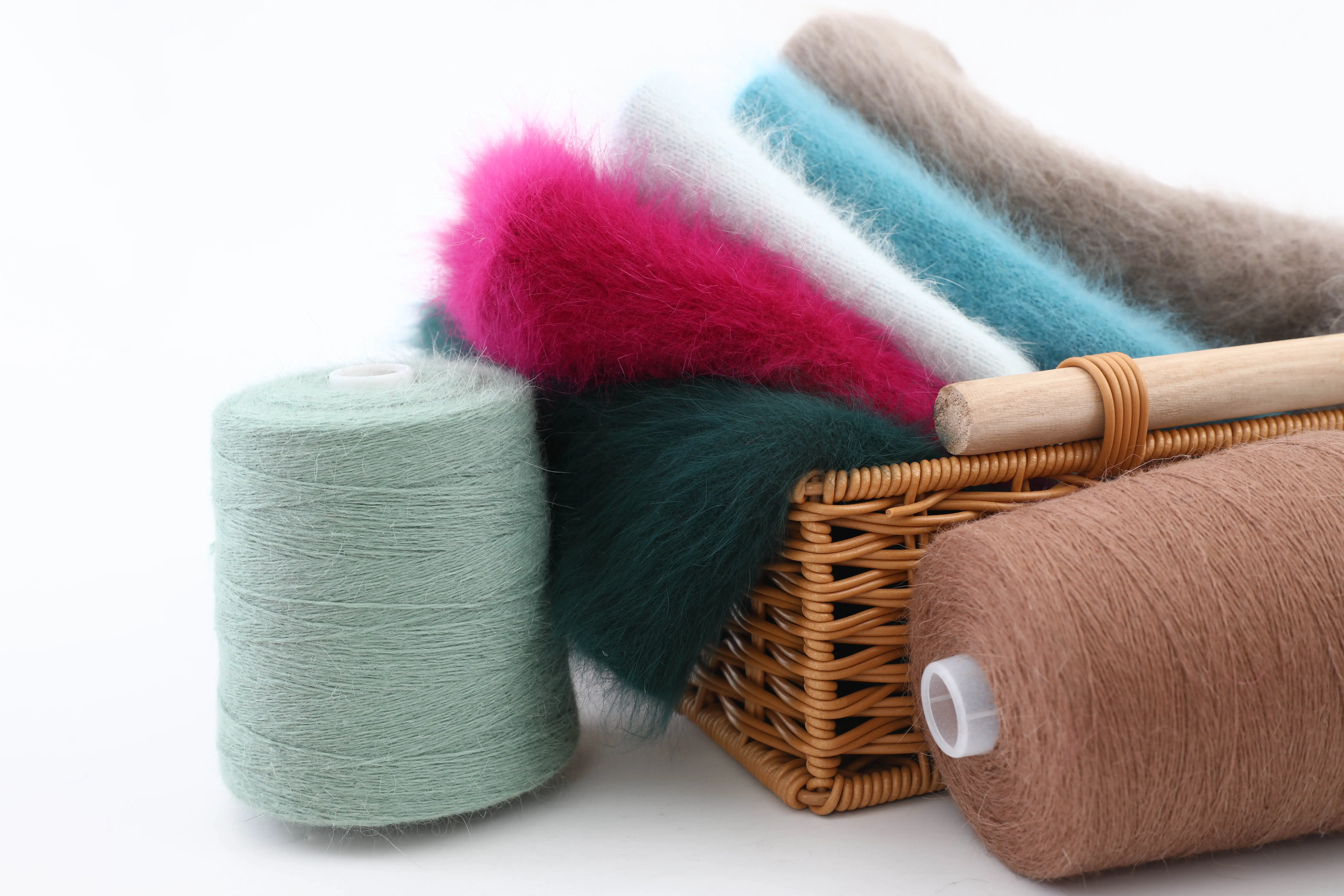 Russia Popular 60%Mink Yarn Ball Yarn Angora Yarn For Hand Knitting