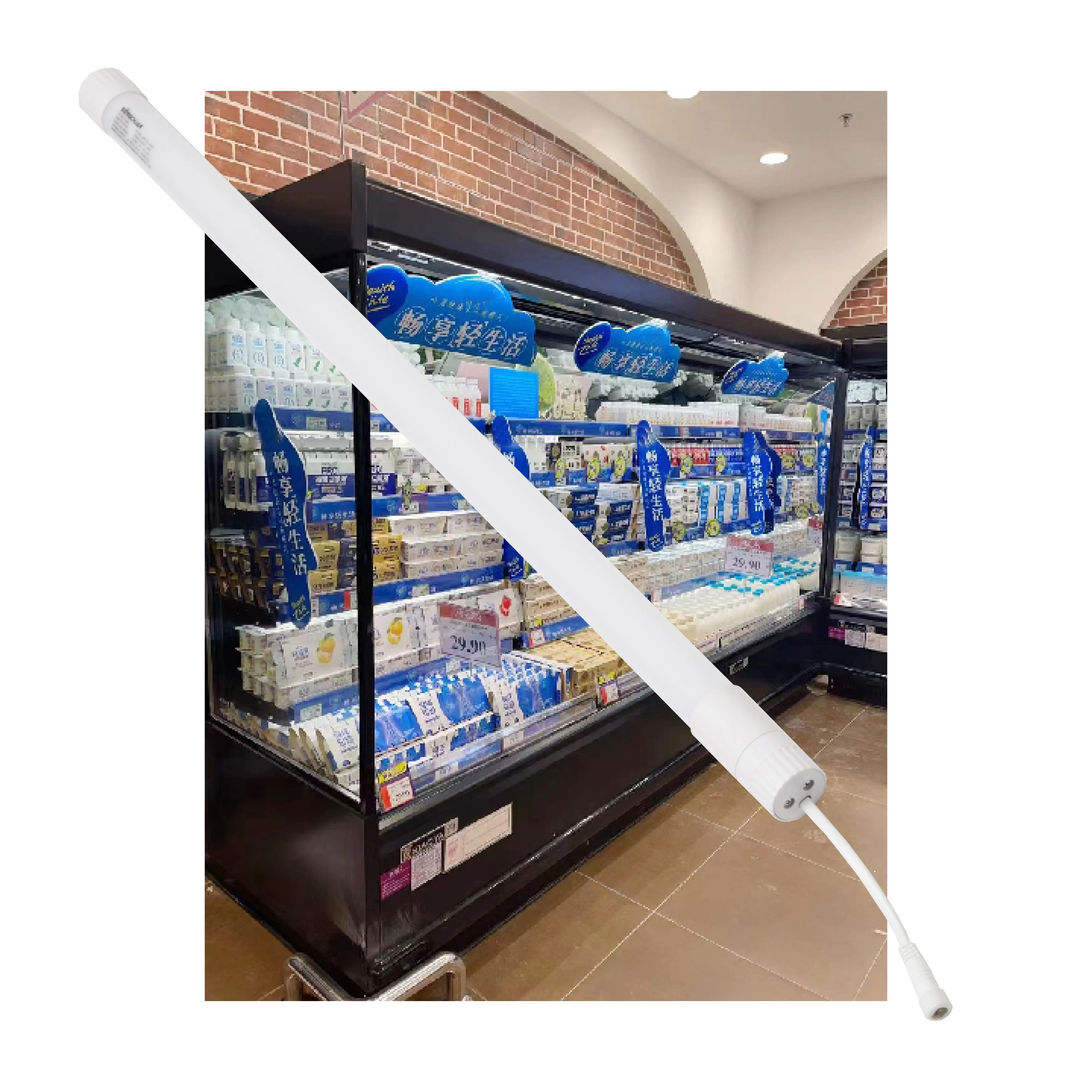 Ip65 Refrigerator T8 Tube Light 1150lm Freezer Light 10w Led Tube Light for Cooler