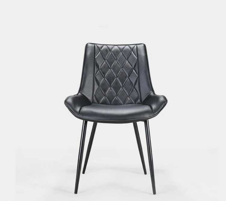 Velvet Dining Room Chair with Metal Leg Living Room Leisure Chairs Modern