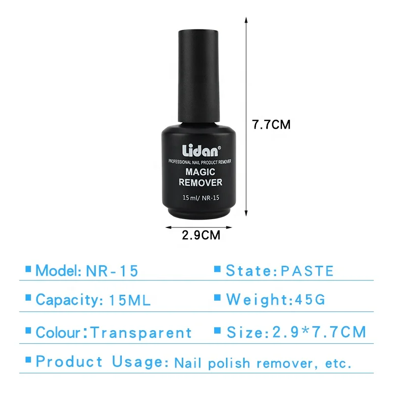 Fast Manicure Semi Permanent Remover Varnish Tool 15ml Burst Gel Glue Soak Off Remover Polish Magic Napkin Cleaner Nail Polish