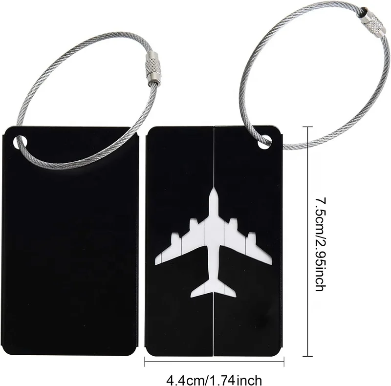 Custom Luggage Tag Bag Travel ID Labels Suitcase Name Tags Luggage Tags for Suitcase Airplane