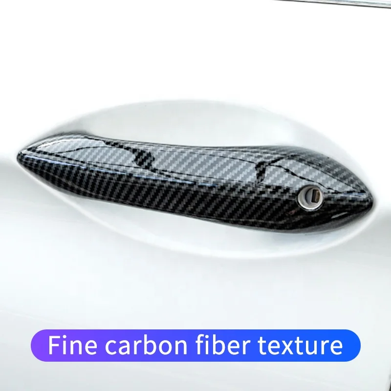 Suitable for BMW new 1/2/3/4/5/7X1X3X4X5x6 modified carbon fiber outer handle decorative stickers