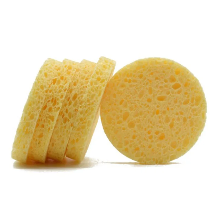 Natural Compressed Facial Sponges Skin Care Face Cleaning Makeup Cosmetic Remove Cleansing Reusable Exfoliating Facial Sponge