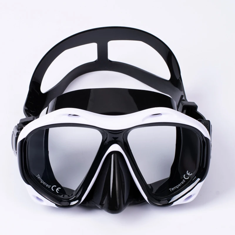Adult tempered diving glasses free diving goggles water sports full face diving mask for myopia