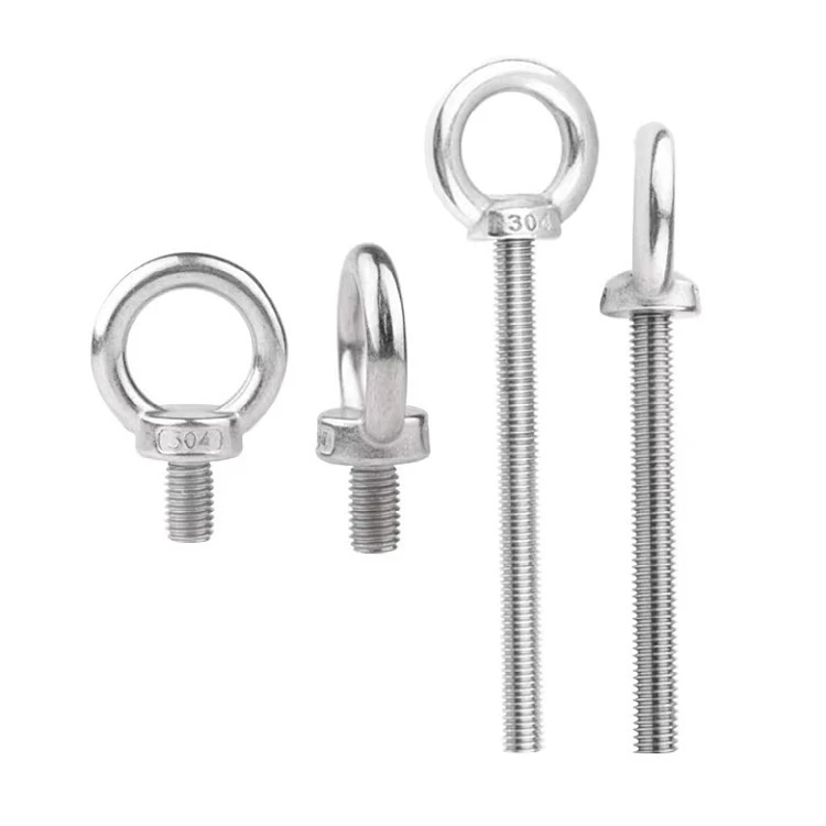 304 stainless steel Eyebolt Rod M3 M4 M5 M6 M8 M10 M12 M14 M16 Metric Threaded Eye Lifting Ring Screw Bolt