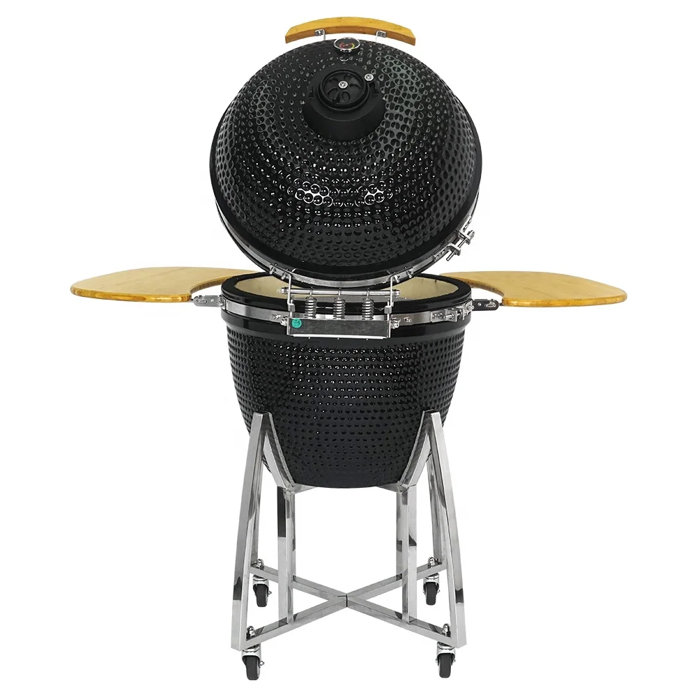SEB KAMADO Extra Large 23.5 Inch Ceramic Bbq Grill Smoker Charcoal Grill Barbecue XL Large Kamado Grill