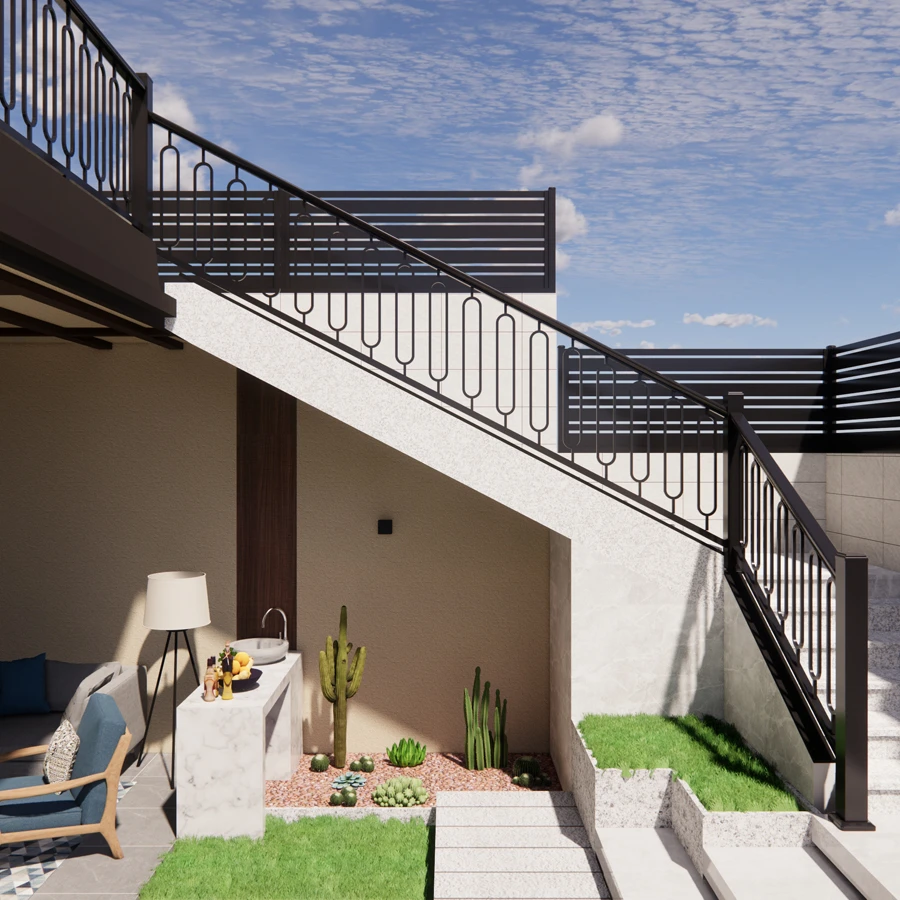High Quality Stainless Steel Prefabricated Spiral Stairs Modern Design Extending Ladder for Indoor Outdoor Use for Apartments