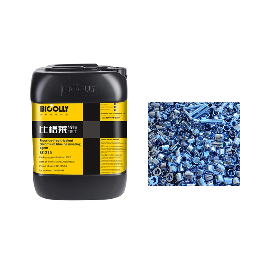 Blue zinc passivation solution BZ-215 Galvanized blue-white passivator with good bath stability and long service life