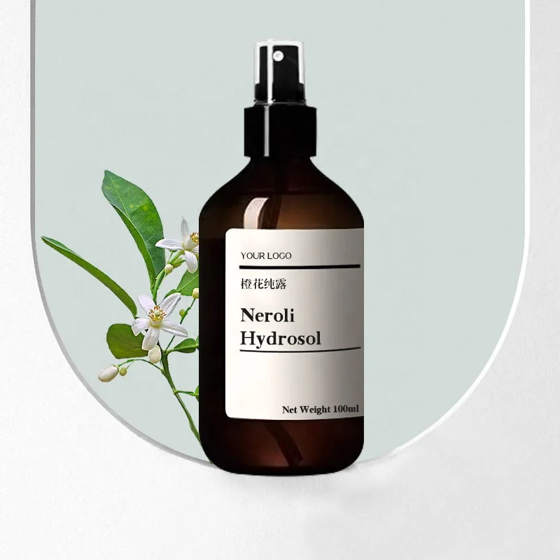 Natural Organic Neroli Hydrosol For Skin Cleansing Facial Toner Revitalizing