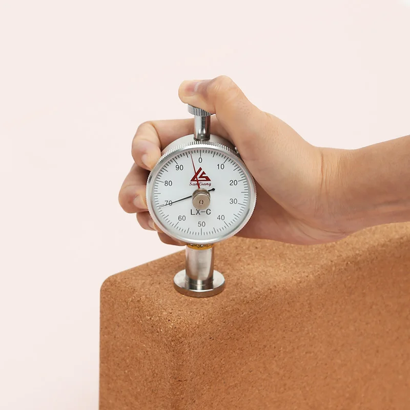 LOW MOQ Multifunctional Organic Wood Color High Density Yoga Bricks High Quality Eco-friendly Recycled Cork Yoga Block With Logo