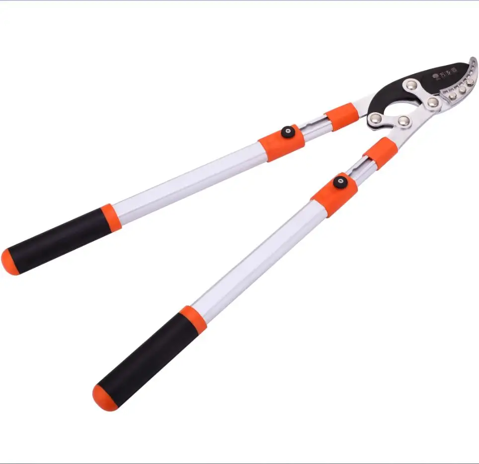 
Telescopic handle ratchet lopper for cutting tree branches pruner shear 