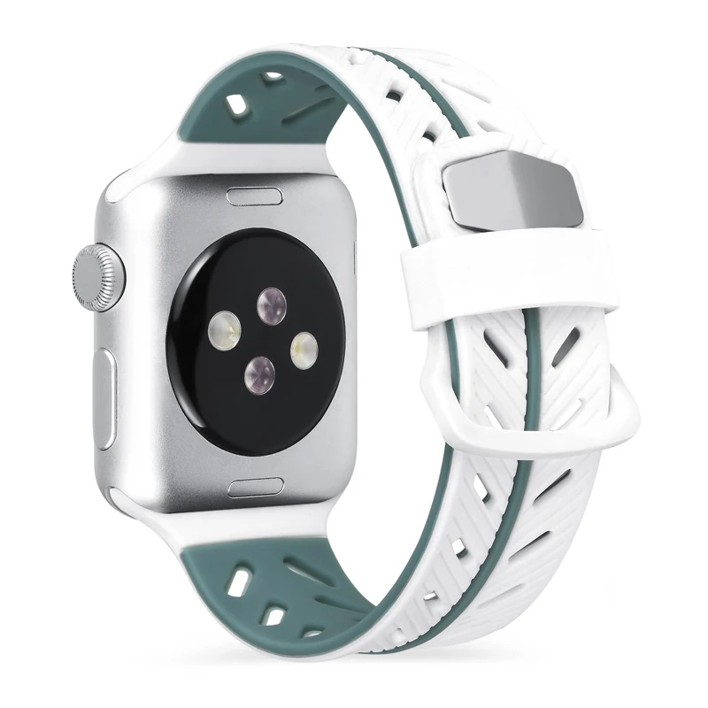 Регулируемый спортивный силиконовый сменный ремешок для смарт-часов Apple