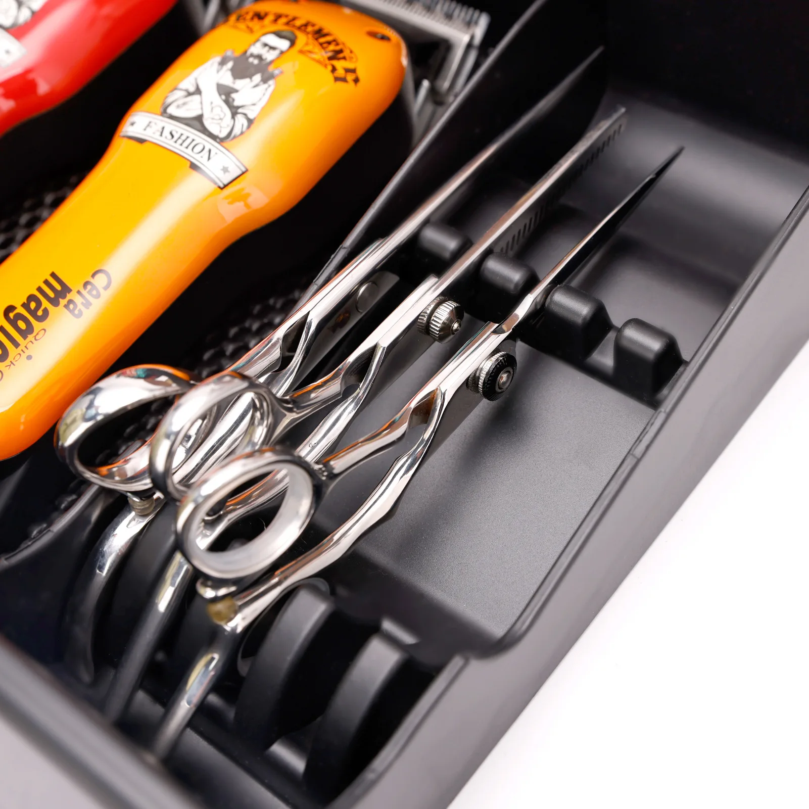 Barbershop Multifunctional Holder Scissors Accessories Tray Rack Hairdressing Scissors Comb Storage Box Salon Tool