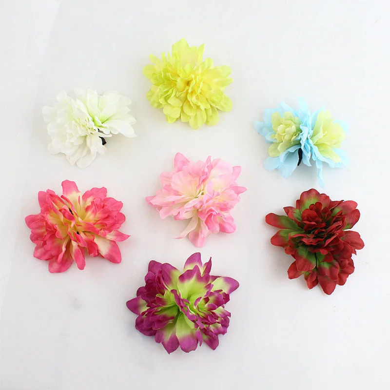 MIO 3D artificial flower hair clips handmade big flowers hairpins for women girls beach wedding headdressing sweet style