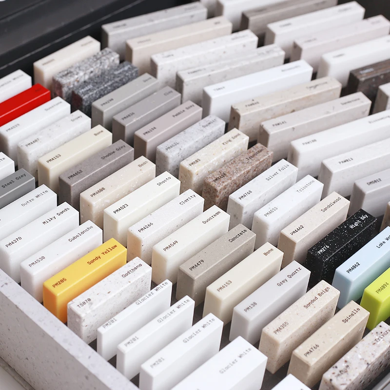 Artifical Stone Marble Table Top Crystal Quartz Solid Surface Sheet For Decoration Of Educational Institutions