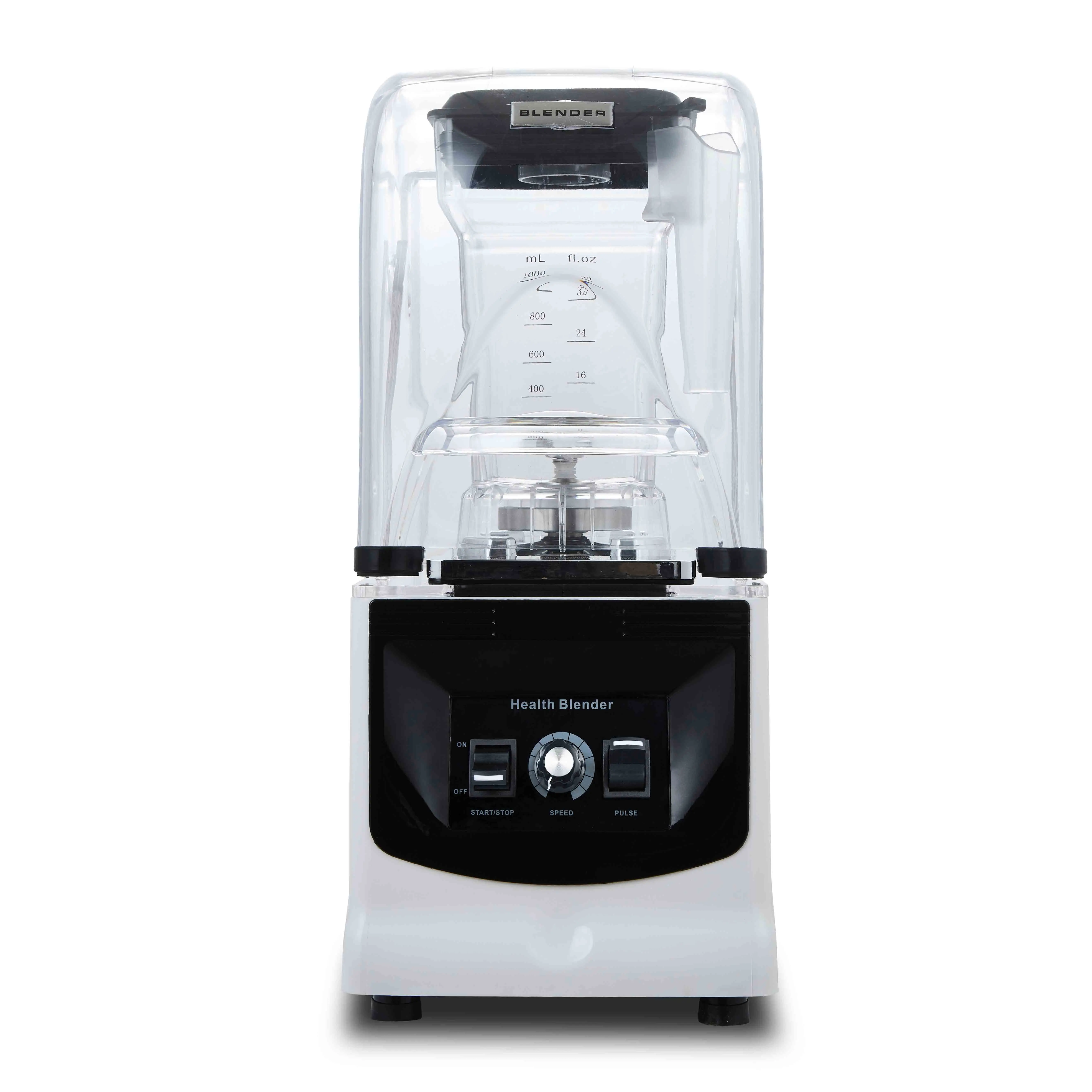 2L Heavy Duty Commercial Blender with Sound Cover 1800W High-Power juicers and blenders with 9840 Strong Pure Copper Motor