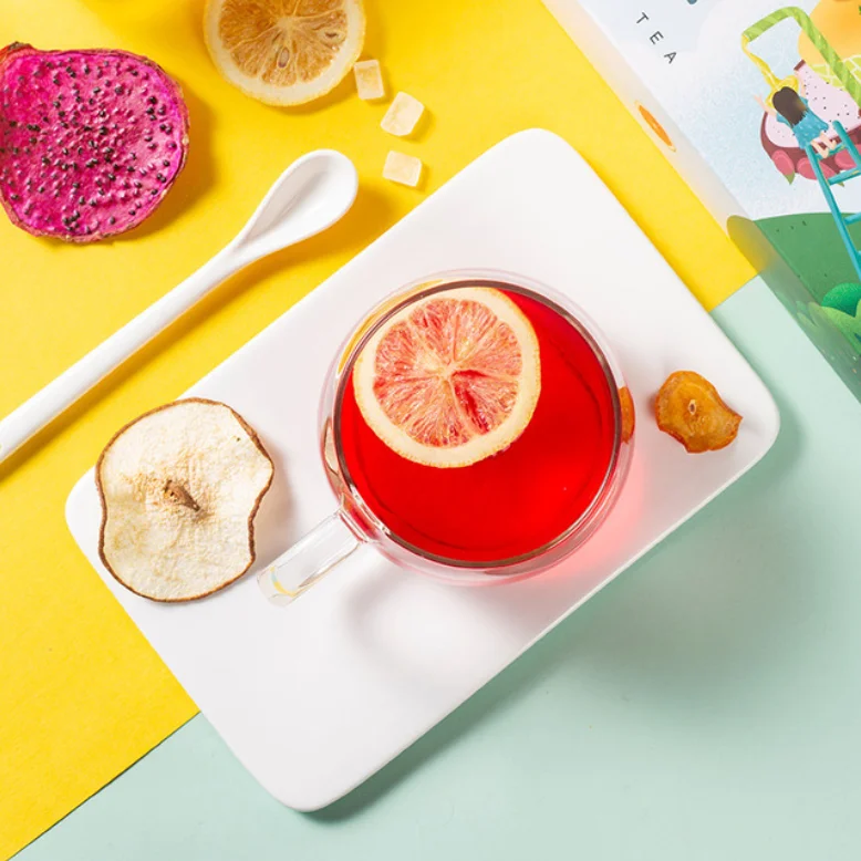  2021 Wholesale Detox Dried Fruit Sliced Tea Drink With Fruits Pineapple Orange Papaya for Improving
