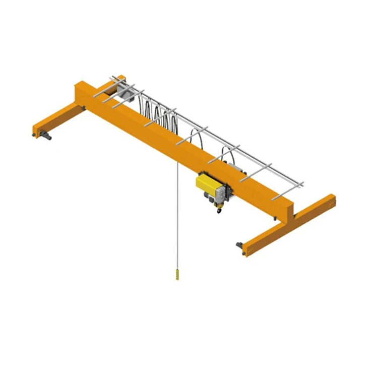 professional european hoist type low headroom eot 16ton single girder bridge crane manufacturer