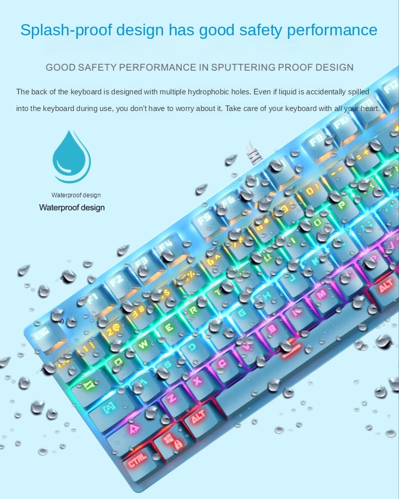 Gaming accessories RGB Switch Hot Swap Gaming Mechanical Keyboard Kit USB wired gaming keyboard