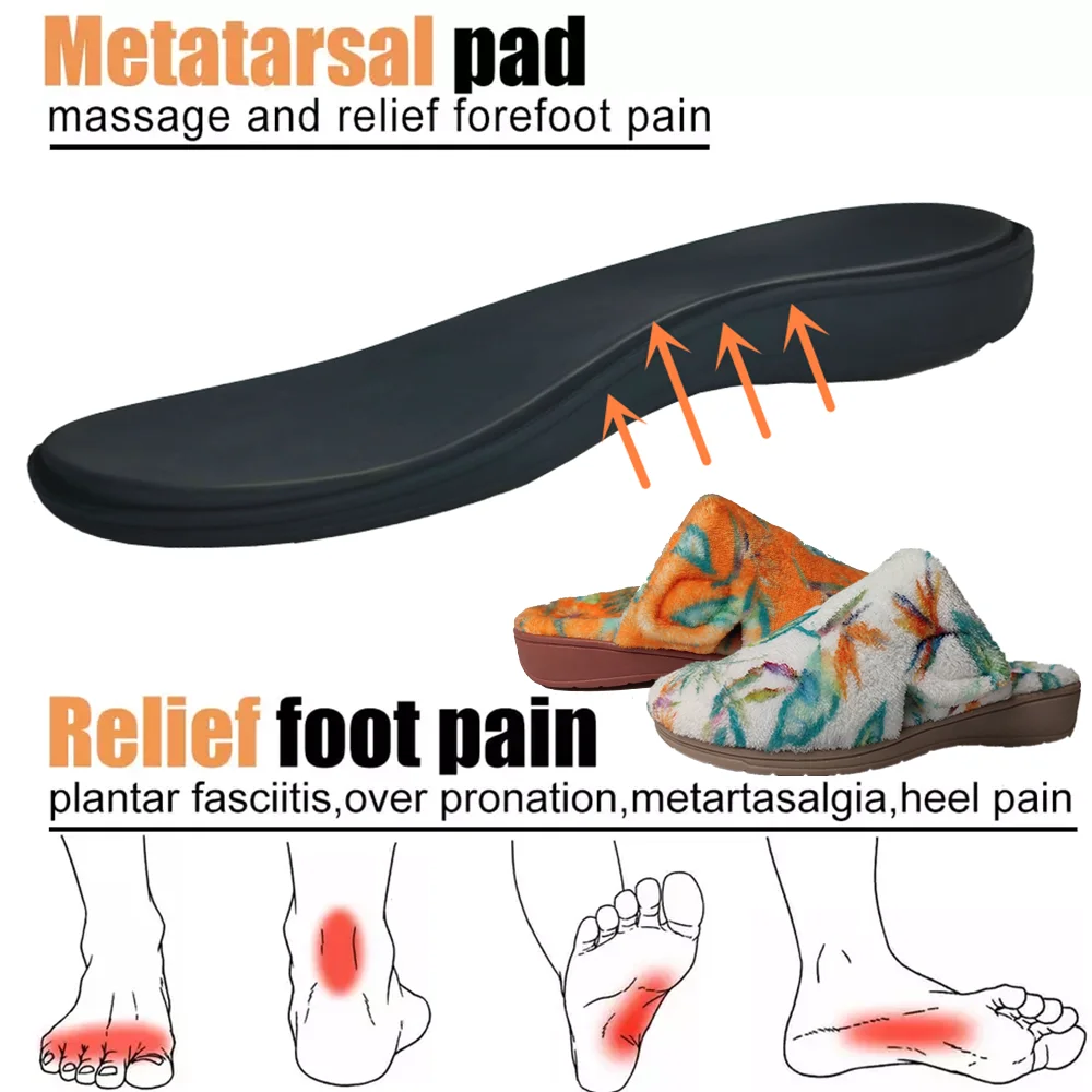 Эстетичные домашние женские пушистые эргономичные медицинские противоскользкие тапочки многоцветные от производителей обуви