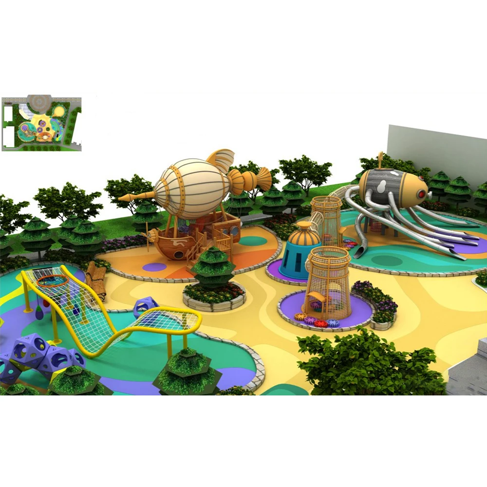 Custom cheap playground slides OEM customized kids outdoor playground equipment play set for kids outdoor playground supplier