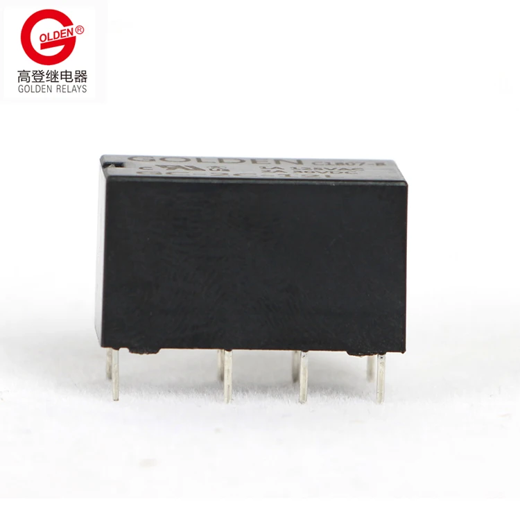 Золотой реле GC-2C-12L 1A 2A 3A 3VDC 6VDC 9VDC 12VDC 24VDC 48VDC 8 шпильки DPDT крест T82 T85