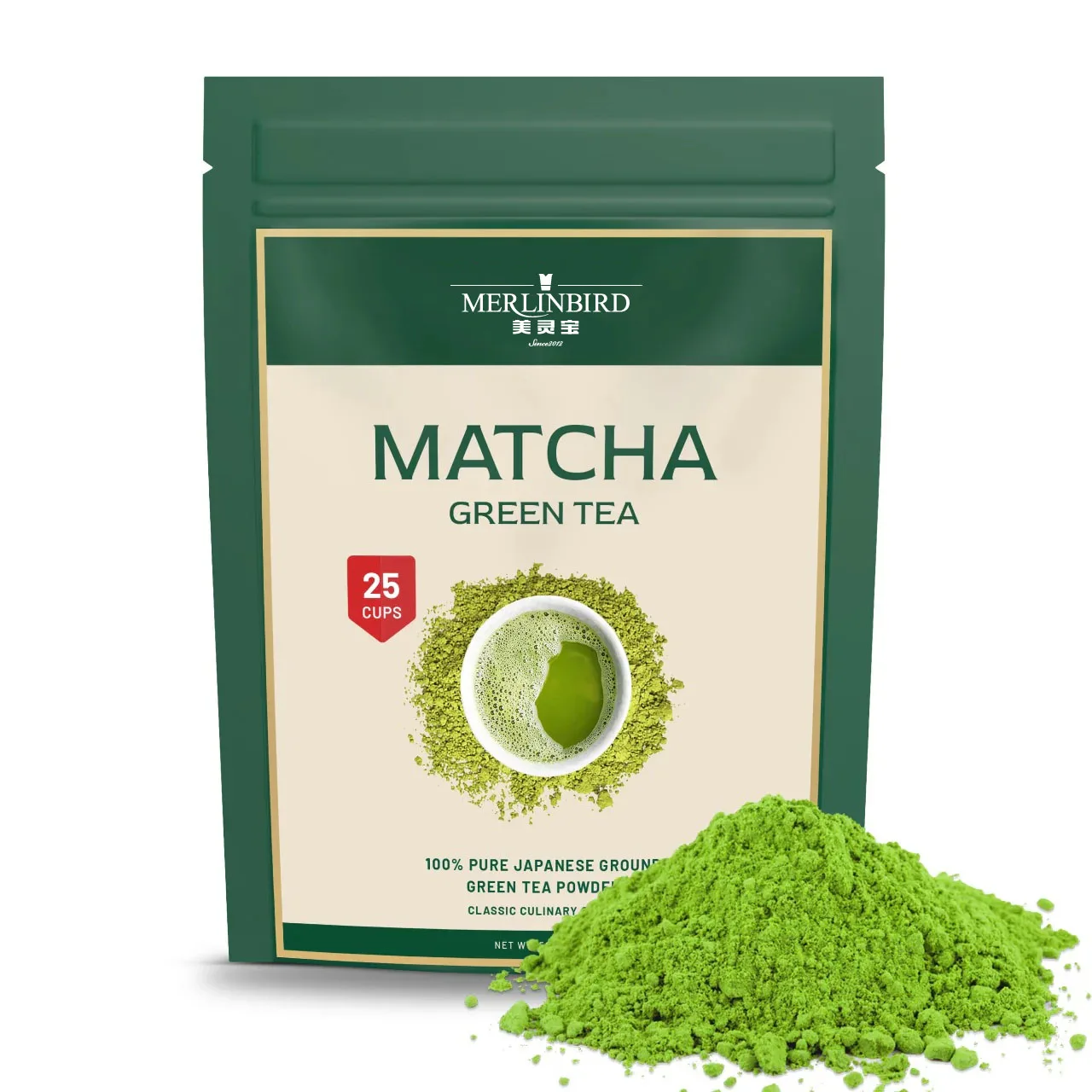 OEM Tins Private Label Organic Ceremonial Grade Matcha Green Tea Powder Flavored Peach Raspberry Chocolate