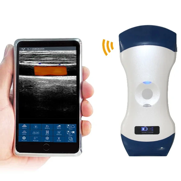 LTUB69 Wireless 128 elements 2 in 1 color doppler ultrasound probe for iphone/Android/ipad