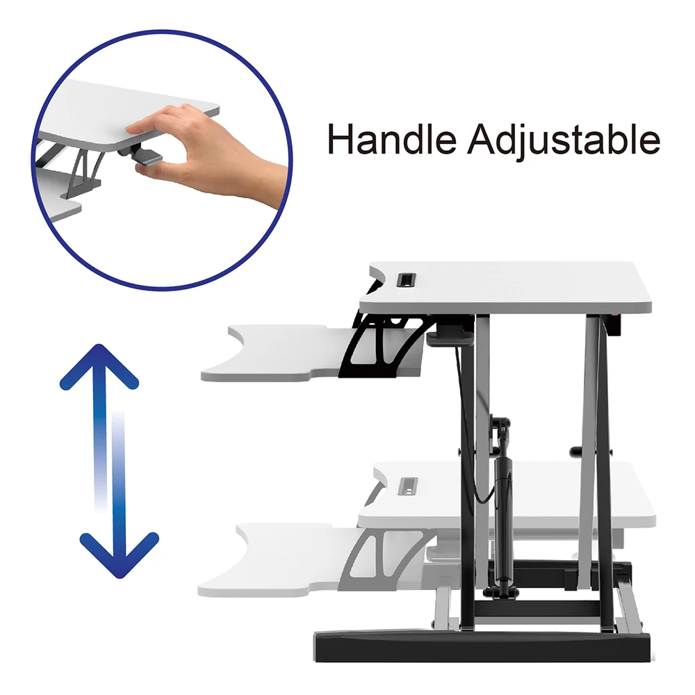 Charmount Wide Height Adjustable Standing Desk Converter Sit-stand Desk Converter