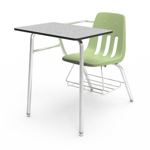 Metal classroom desks and chairs school student Multi color environmental protection single seat with Writing board  furniture