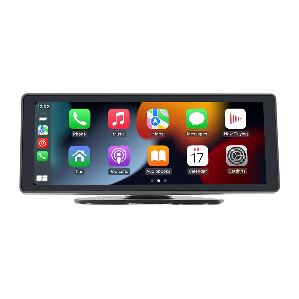Bestree 10.26 Inch IPS Touch Screen Car Video Record MP5  Player Portable Wireless CarPlay Android Auto Stereo with DVR video