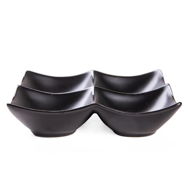 
Hot Sale Home Hotel Restaurant Porcelain Four Squares Dishes Wholesale Ceramic Dishes Plates 6.5Inch 