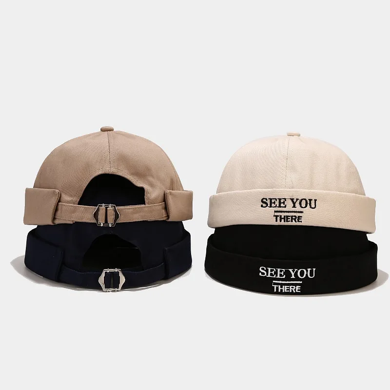 Korean new embroidery See YOU  landlords hat fashion unisex adjustable size hip-hop skull hat