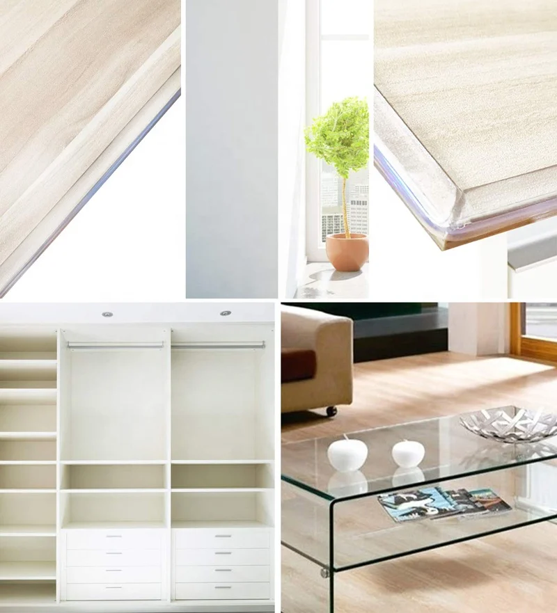 6m length Transparent table edge pvc corner guards