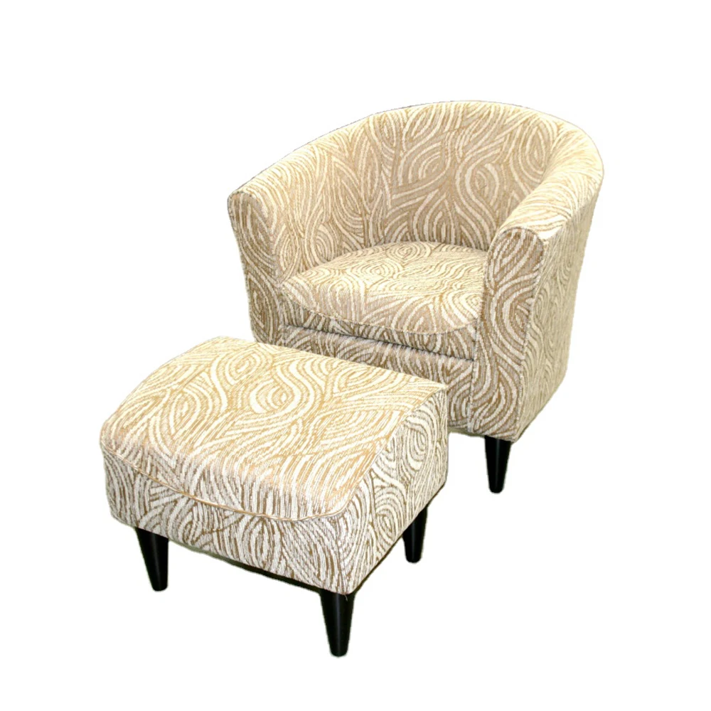 Home living room reading afternoon tea time small chair stool exquisite fabric small chair with ottoman