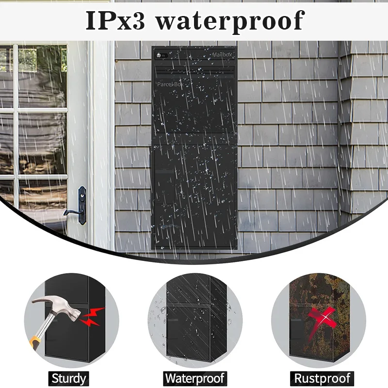 custom large smart letter box post newspaper drop box  parcel delivery box outdoor mailbox