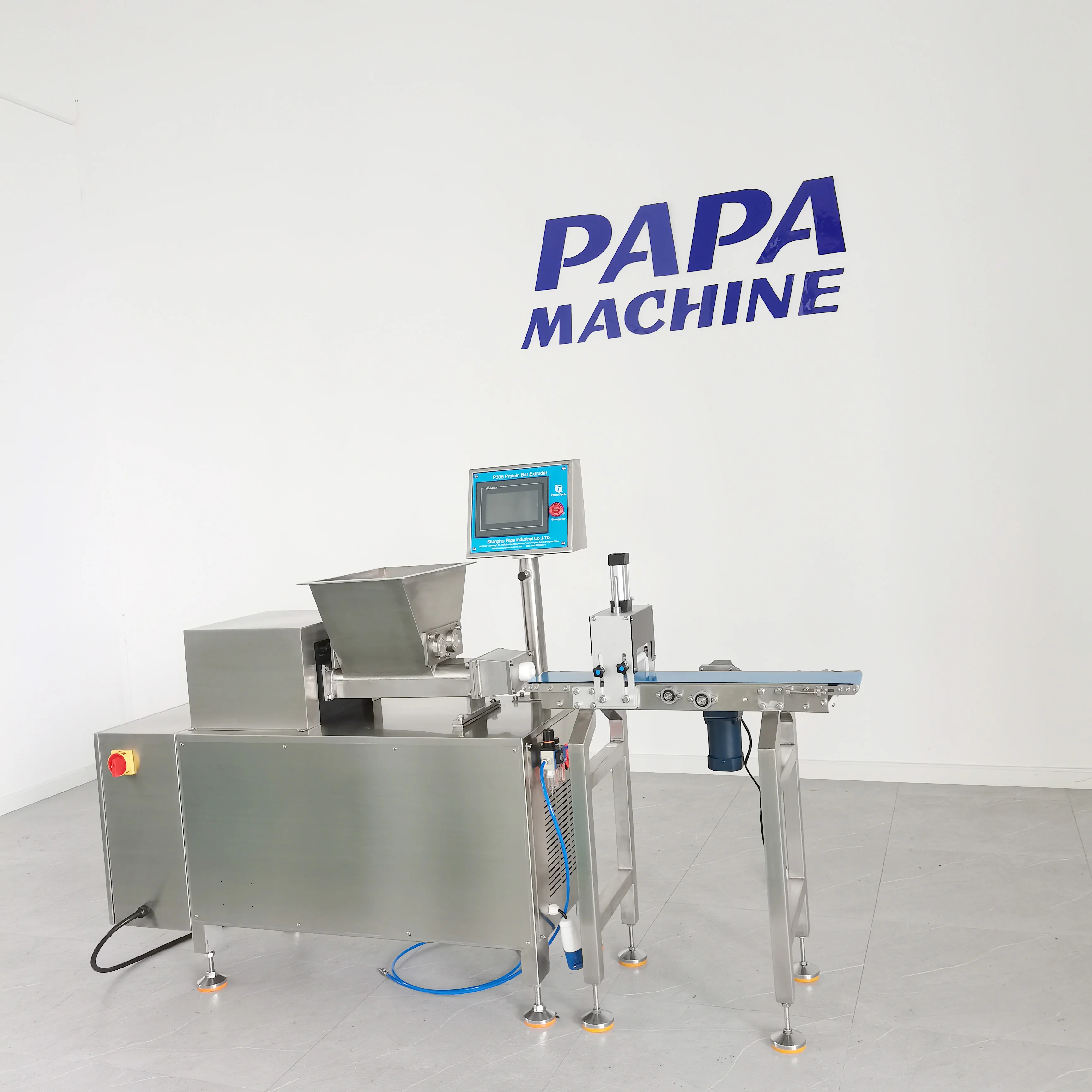 Industrial Automatic P308  protein dates bar extruder machine with servo motor cutter