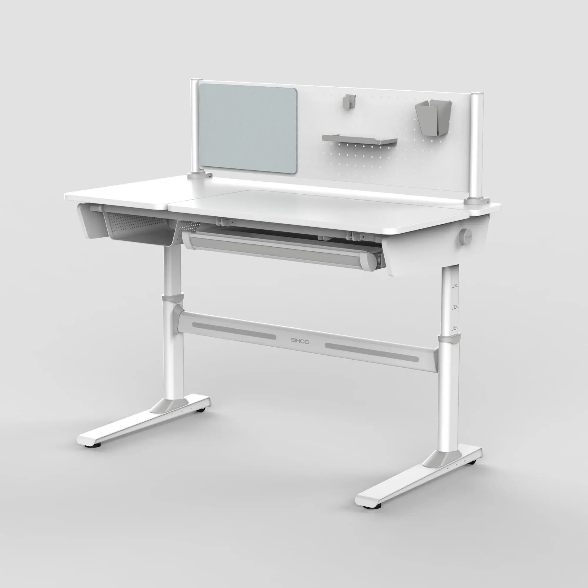 China Multifunctional surface height adjustable kids homework table study table and chair for children